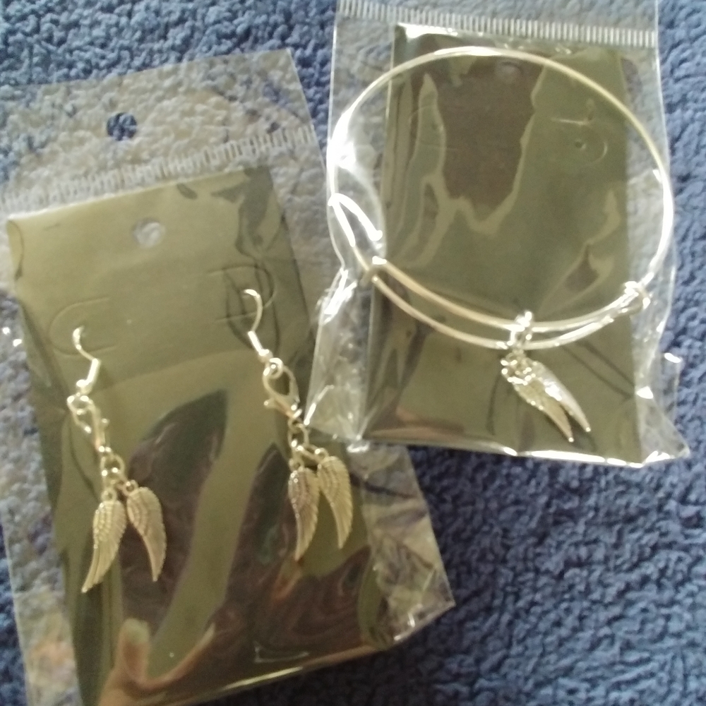Handmade Angel Wings Jewelry Set